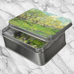 Pomar em Blossom por Vincent van Gogh<br><div class="desc">Pomar em Blossom por Vincent van Gogh é uma pintura de natureza floral de apos impressionismo de arte vintage. Uma cena de cultivo com árvores num campo de grama verde com flores florescentes no primavera. Sobre o artista: Vincent Willem van Gogh (1853-1890) foi um dos mais famosos pintores Post Impressionistas...</div>