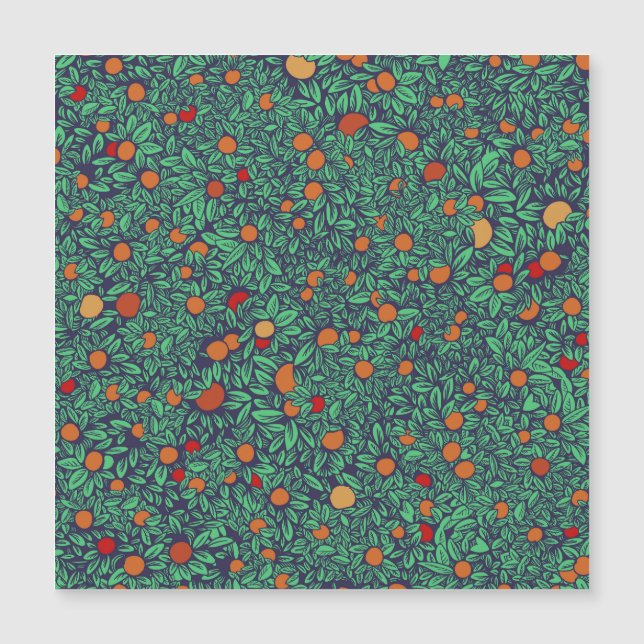 Pomar Rico: Padrão de Árvore Vintage. (Frente)