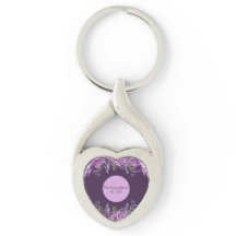 Pomares Místicos: Chaveiro de Êxtase Botânico Roxo