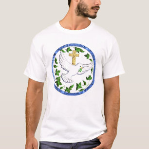 Pomba da camiseta masculina da Paz