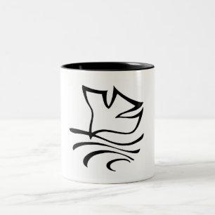 Pomba da caneca de café