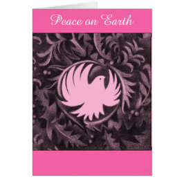 Pomba da paz do Morris-estilo de William do cartão