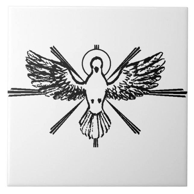 Pomba do Espírito Santo Confirmação Religiosa e Pa (Frente)
