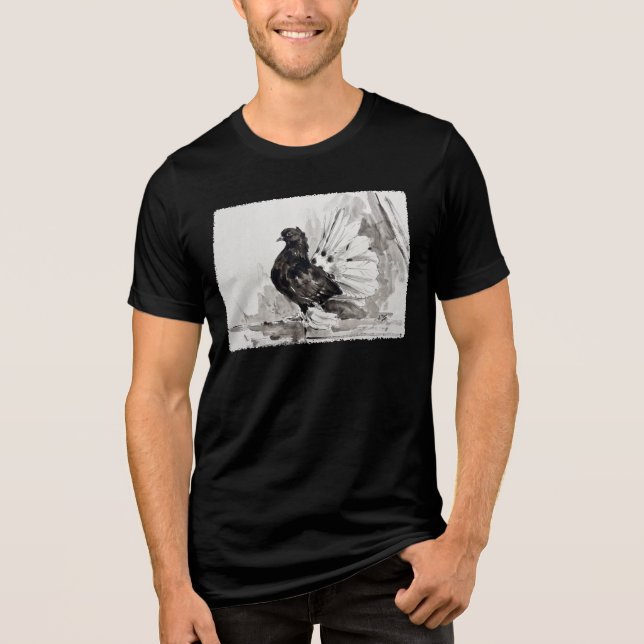 Pomba Fantail Indiana Fêmea (Frente)