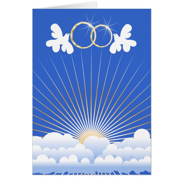 Pombas com o cartão feito sob encomenda das (Frente)