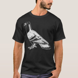 Pombo Branco Camisa Engraçada Ideia de Presente Po