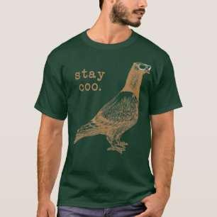 Pombo Diversão Camisa Legal Com Óculos Solares