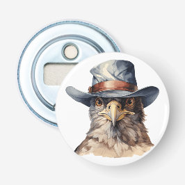 Pombo engraçado vestindo um chapéu de cowboy, aqua