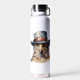 Pombo engraçado vestindo um chapéu de cowboy, aqua
