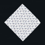 Pombos Pet Bandana<br><div class="desc">Este design apresenta um padrão de pombo-cinza bonito.</div>