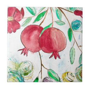 Pomegranate pintura romã Arte Wall