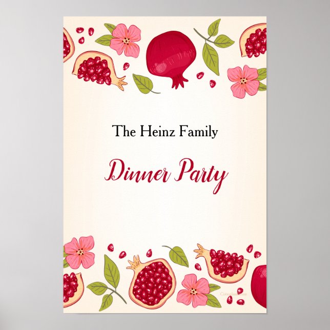 Pomegranate Poster (Frente)