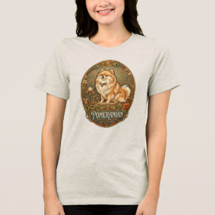 Pomerânia Art Nouveau Vintage Cão Boho