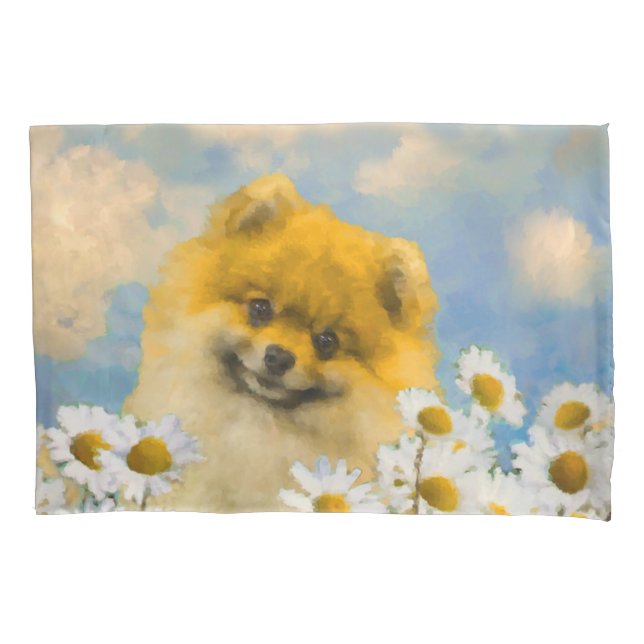 Pomerânia em Pintura de Dísias - Arte de Cachorro  (Frente)
