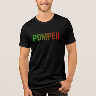 Pompeii Italy Minimal Typographic Design
