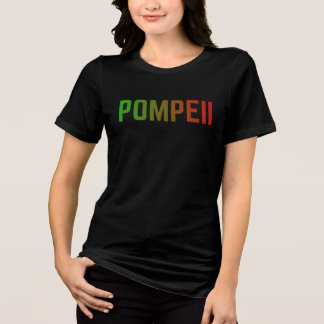Pompeii Italy Minimal Typographic Design