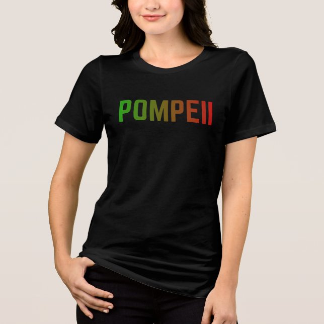 Pompeii Italy Minimal Typographic Design (Frente)
