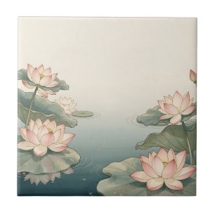 Pond de Flores de Lótus Rosa Serenidade Zen