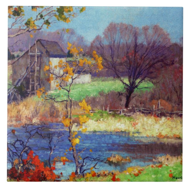 Pond em Old Lyme, Connecticut (Frente)