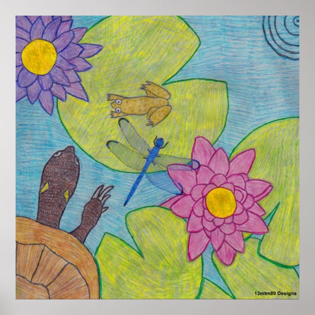 Pond Scene - Poster (Frente)