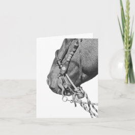 Pónei em Two Rein - Cartão de notas 4" x 5.6"