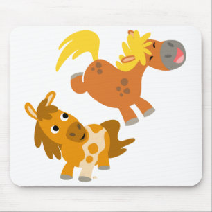Pôneis brincalhão Mousepad dos desenhos animados