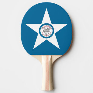 Pong Bandeira da cidade de Houston, Raquete de ping pon