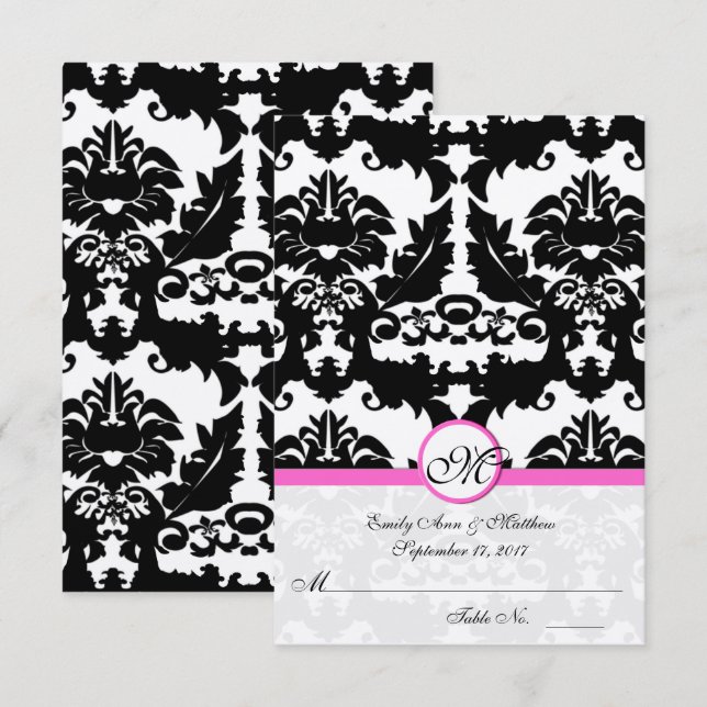 Ponha e Dobre Cartões de Casamento (Frente/Verso)