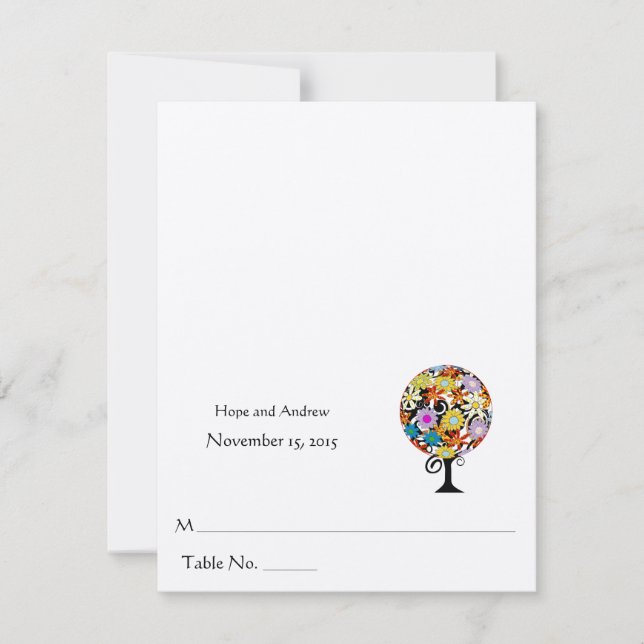 Ponha e Dobre Cartões de Casamento (Frente)