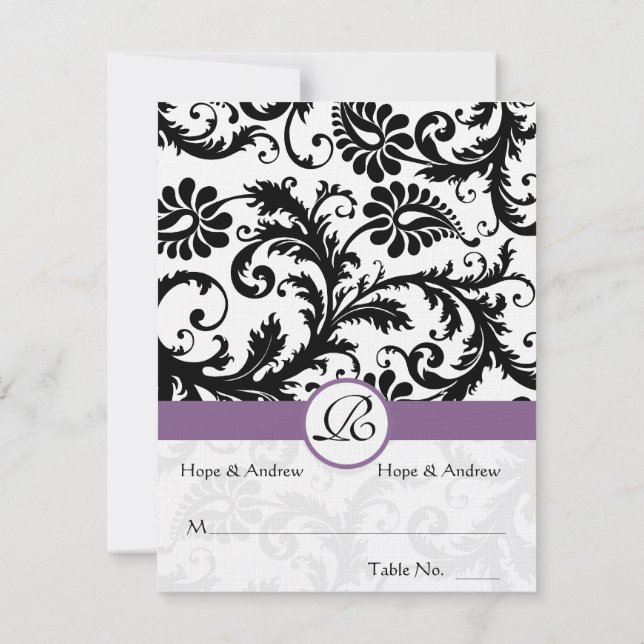 Ponha e Dobre Cartões de Casamento (Verso)