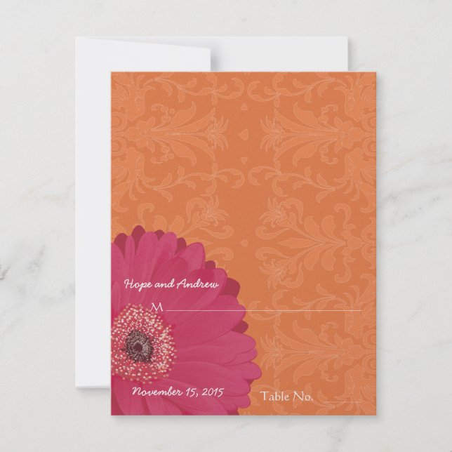 Ponha e Dobre Cartões de Casamento (Frente)