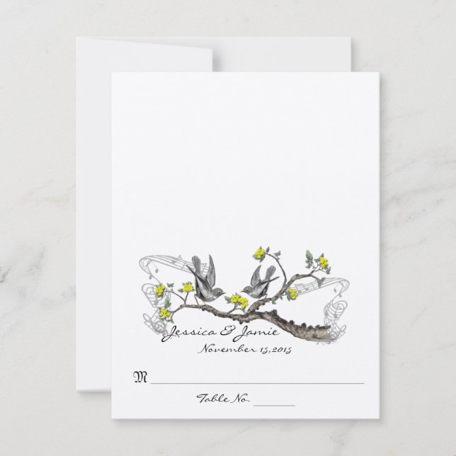 Ponha e Dobre Cartões de Casamento (Frente)