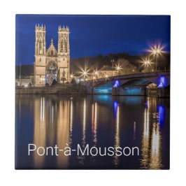 Pont a Mousson Panorama com Moselle Souvenir
