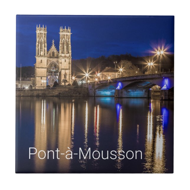 Pont a Mousson Panorama com Moselle Souvenir (Frente)