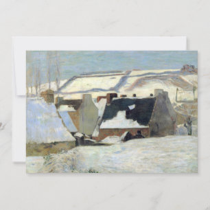 Pont-Aven debaixo da neve   Paul Gauguin