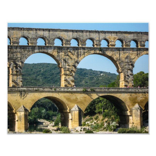 Pont du Gard, França - Impressão de fotografia (Frente)