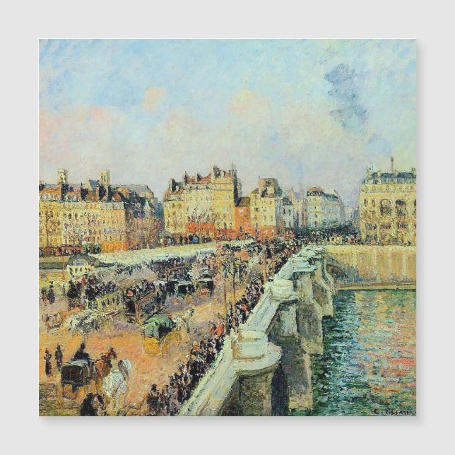 Pont Neuf, Tarde, Sunlight Camille Pissarro (Frente)