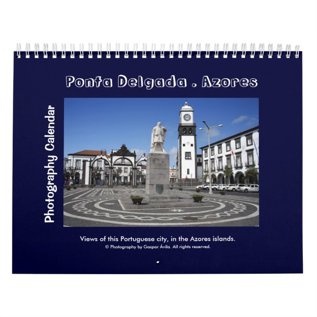 Ponta Delgada, Açores - Calendário Fotográfico (Capa)