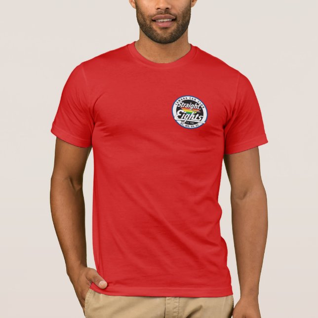 Ponta o hetero T Camisa (Logotipo frontal e trasei (Frente)