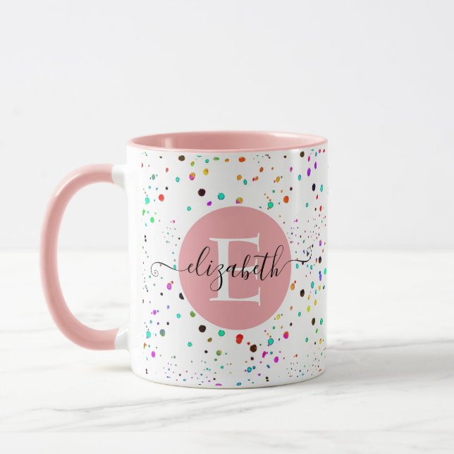 Pontas coloridas, caneca personalizada (Esquerda)
