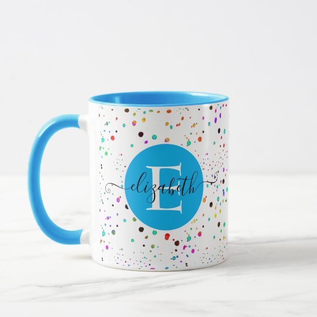 Pontas coloridas, caneca personalizada (Esquerda)