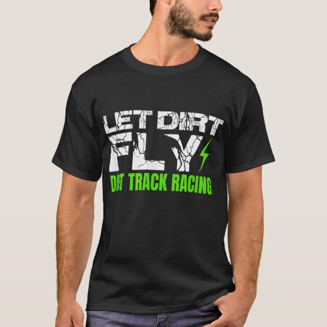 Pontas De Corrida De Camisa Sprint Car Rally Dirt  (Frente)