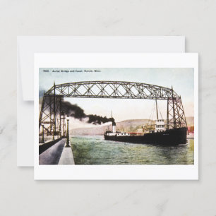 Ponte aérea e Canal, Duluth, Minn. Cartão Postal