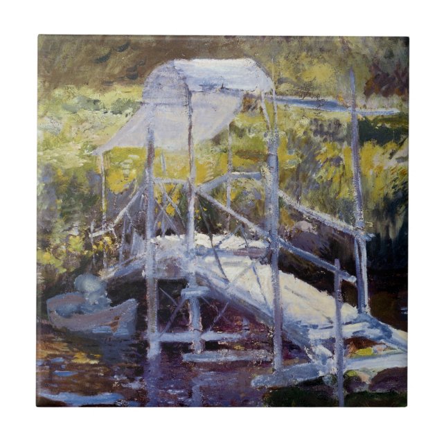 Ponte Branca por John Twachtman (Frente)