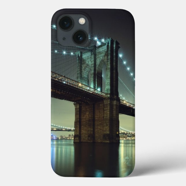 Ponte Brooklyn à noite em Manhattan (Verso)
