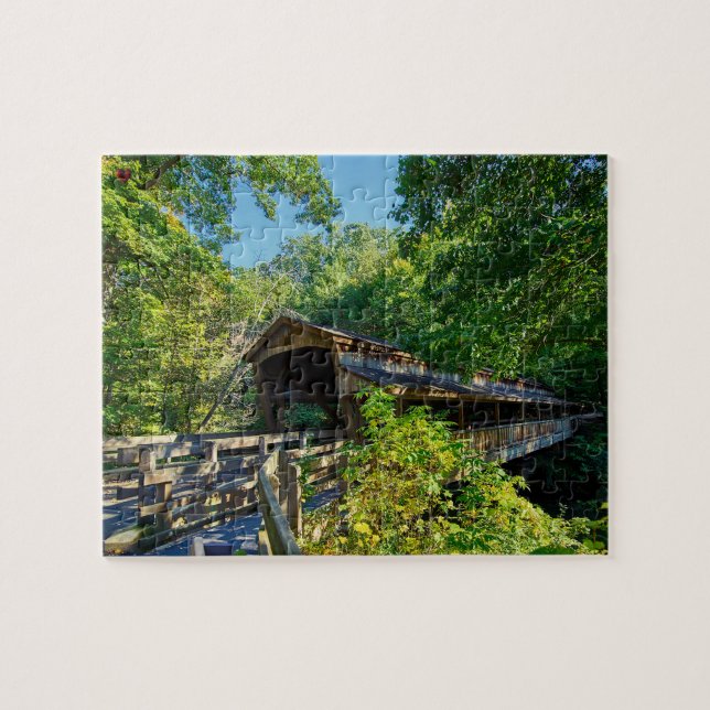Ponte Coberta Ohio Quebra-Cabeça (Horizontal)