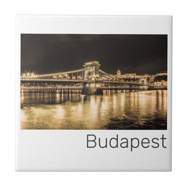 Ponte da Cadeia de Budapeste - Hungria - Retro Nig (Frente)