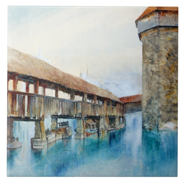 Ponte da Capela em Luzerna (Suiça) (Frente)