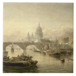 Ponte da catedral e da Londres de St Paul da SU