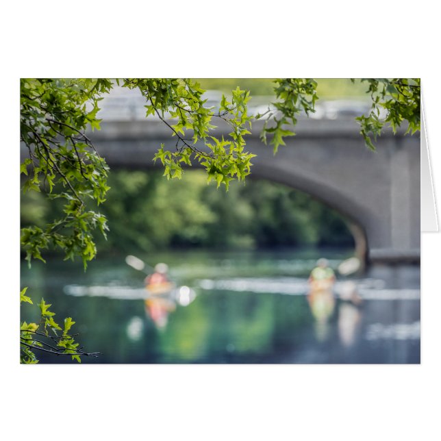 Ponte da rua do arsenal, Charles River, cartão (Frente Horizontal)